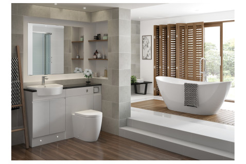 Valencia 555x435mm 1TH Semi Recessed Basin