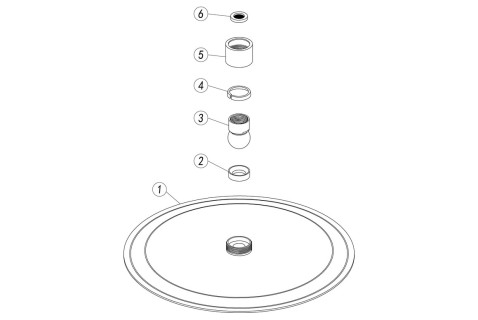 250mm Round Ultraslim Showerhead - St/Steel