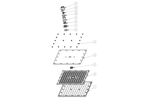 200mm Square Showerhead - Chrome