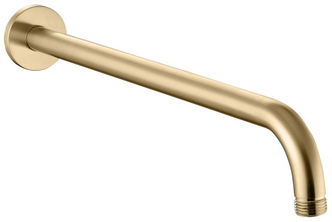 320mm Round Shower Arm - Brushed Brass