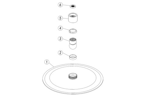 200mm Round Showerhead - Matt Black