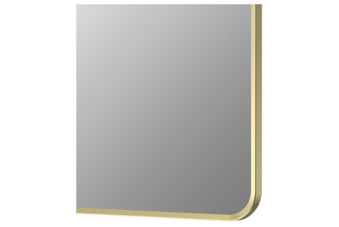 Arlo 600x800mm Rectangle Mirror - Brushed Brass