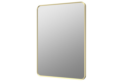 Arlo 600x800mm Rectangle Mirror - Brushed Brass