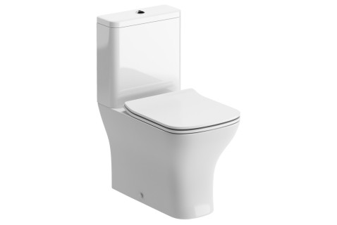 Granada Short Projection Close Coupled Fully Shrouded WC & Slim Soft Close Seat