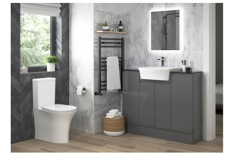 Tarragona Rimless Wall Hung WC & Soft Close Seat