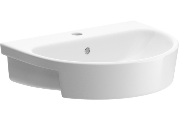 Valencia 555x435mm 1TH Semi Recessed Basin