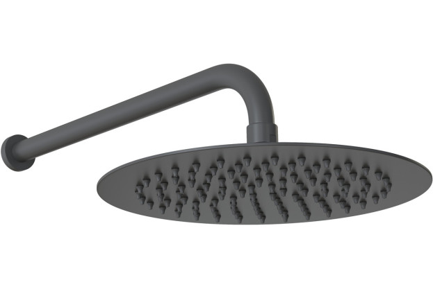 200mm Round Showerhead - Matt Black