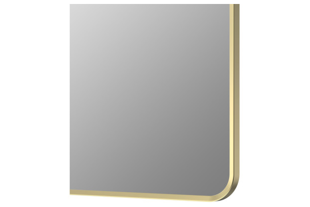 Arlo 600x800mm Rectangle Mirror - Brushed Brass
