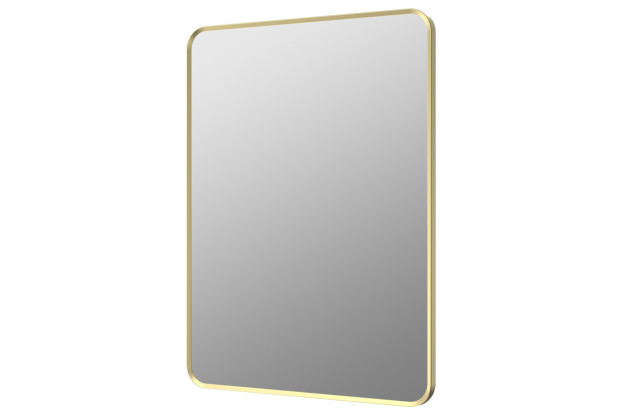 Arlo 600x800mm Rectangle Mirror - Brushed Brass