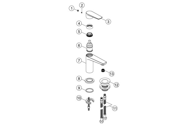 Cassie Basin Mixer - Chrome