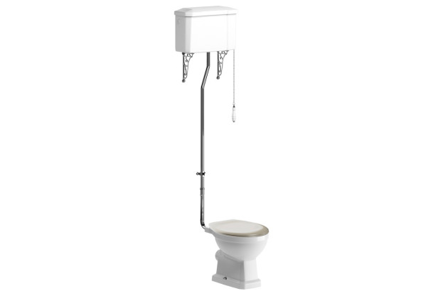 Palencia High Level WC & Matt Latte Soft Close Seat