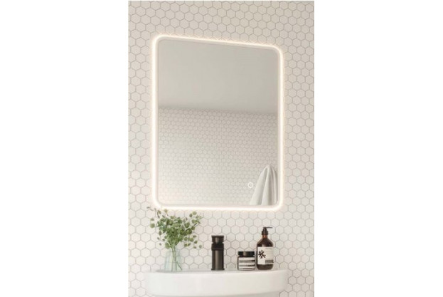 Purity 600mm White Gloss 2 Door Mirror Cabinet 1