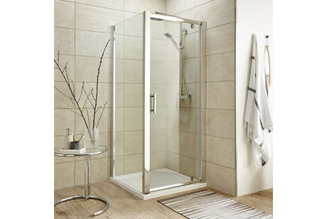 1000 Sliding door & 700 Side Panel 6mm Easy Clean Glass 1