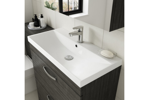 Purity 800mm White Gloss 2 Door Unit & Basin 2