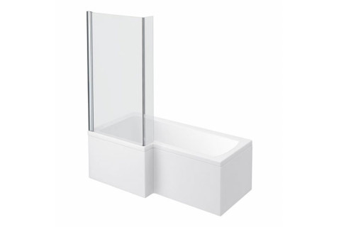 1700 Lshape Showerbath, Panel & Screen 5