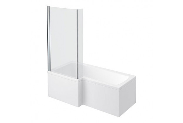 1700 Lshape Showerbath, Panel & Screen 5