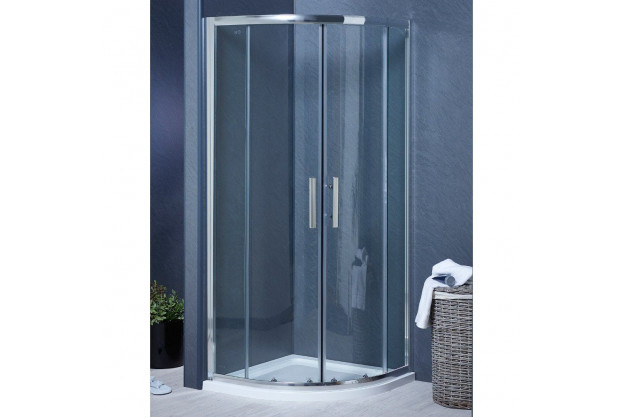 800 x 800 Double Door Quadrant Cubicle 6mm Easy Clean Glass 1