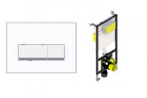 Project Square Close Coupled Toilet 1