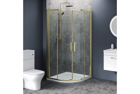 800 x 800 Double Door Quadrant Cubicle 6mm Easy Clean Glass 1