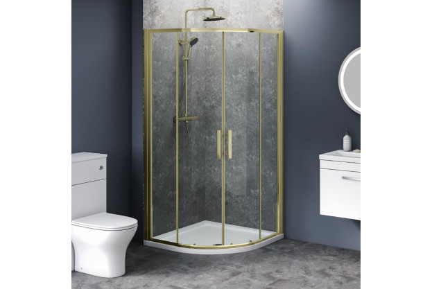 800 x 800 Double Door Quadrant Cubicle 6mm Easy Clean Glass 1