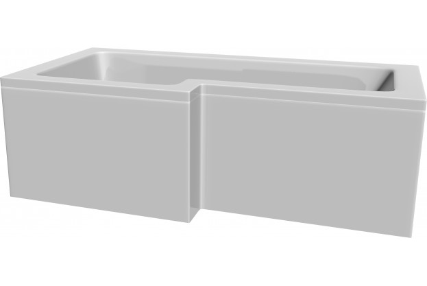 1700 Lshape Showerbath, Panel & Screen 3